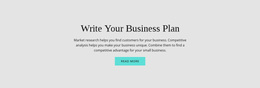 Text About Business Plan Web Page Design
