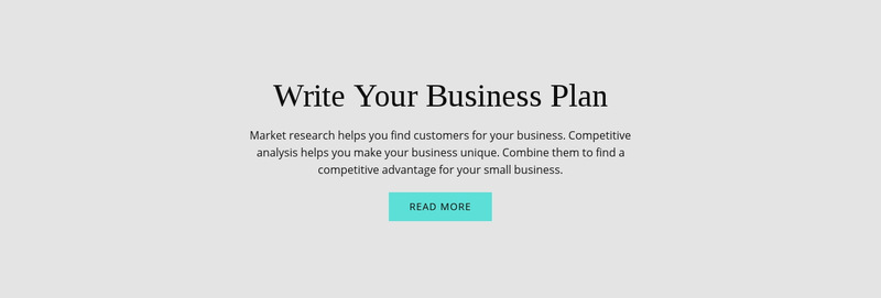 Text about business plan Web Page Designer