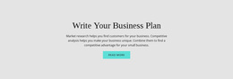 Text About Business Plan - Beautiful Website Design