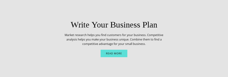 Text about business plan Website Design