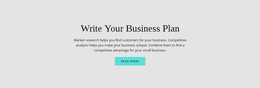 Text About Business Plan WordPress Theme