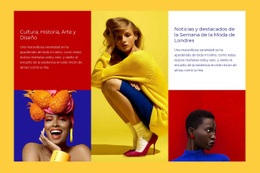Moda De Colores Contrastantes - Descarga Gratuita De Plantilla HTML5