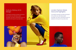 Contrasting Colours Fashion - Free Download HTML5 Template