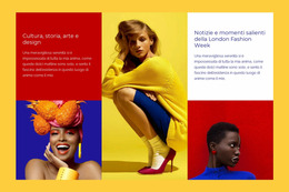 Moda Di Colori Contrastanti - Modello Di Sito Web Joomla