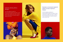 Moda Di Colori Contrastanti - Modello HTML5 Scaricabile Gratuitamente