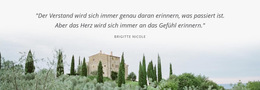 Über Hochzeit Und Landschaft – Fertiges Website-Design