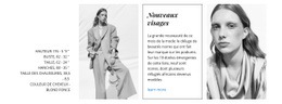 Conception De Site Prête À L'Emploi Pour Les Visages De La Mode