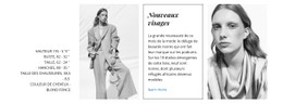 Les Visages De La Mode Modèle De Site Web CSS Gratuit