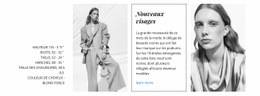 Modèle D'Une Page Exclusif Pour Les Visages De La Mode