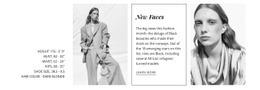 The Faces Of Fashion - Functionality Html Code