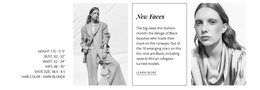 Bootstrap HTML For The Faces Of Fashion