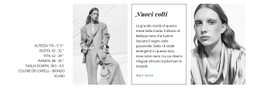 I Volti Della Moda Modello Di Sito Web CSS Gratuito