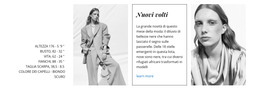 Bootstrap HTML Per I Volti Della Moda