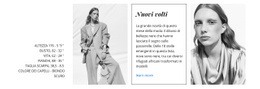 Modello HTML5 Esclusivo Per I Volti Della Moda