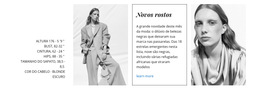 Os Rostos Da Moda - Modelo De Site Gratuito