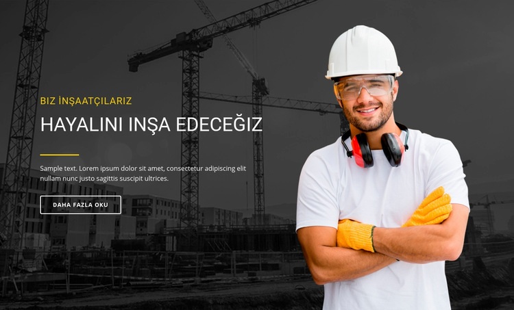 Kendi hayalinizdeki evi inşa edin Html Web Sitesi Oluşturucu