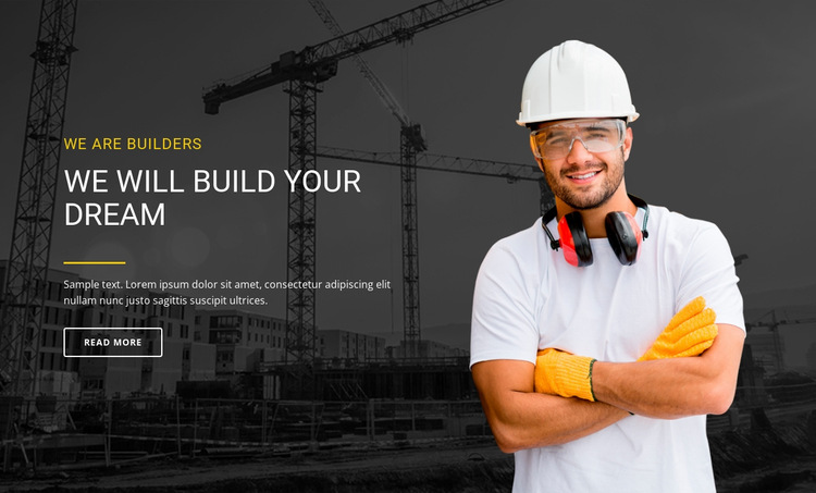 Build your own dream house Website Builder Templates
