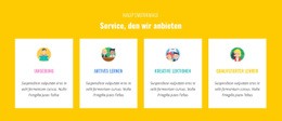 Eigenschaften Unser Service Bieten - Inspiration Für Website-Design