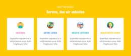 Eigenschaften Unser Service Bieten – Webseiten-Mockup Erstellen