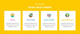 Eigenschaften Unser Service Bieten - Ultimative Landingpage