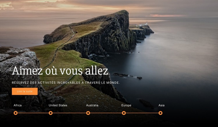 Votre voyage Créateur de site Web HTML