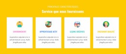 Caractéristiques Que Notre Service Fournit - Créer Une Maquette De Page Web