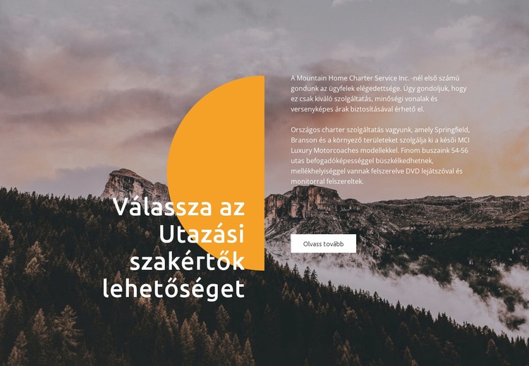 Utazási szakértők HTML Sablon