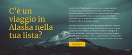 Viaggio In Alaska - Mockup Di Sito Web Professionale