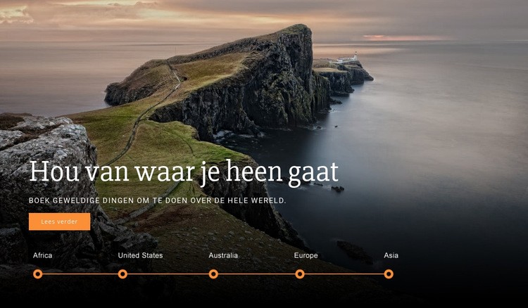 Je bent op reis HTML5-sjabloon