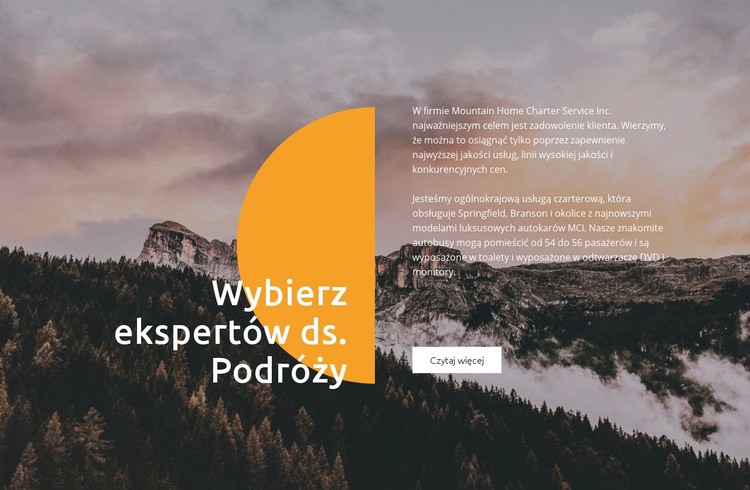 Eksperci od podróży Szablon HTML5