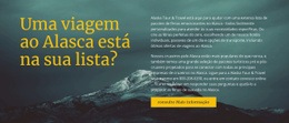 Viagem Para O Alasca - Design Simples