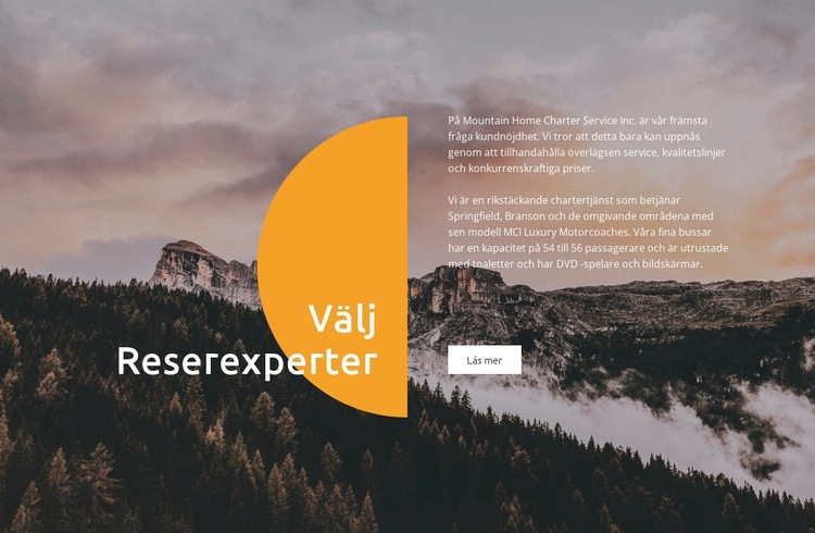 Resesexperter HTML-mall