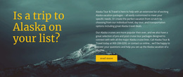 Trip To Alaska - Free Web Page Design
