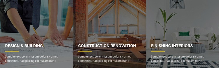 Rozšíření a renovace budov Html Website Builder