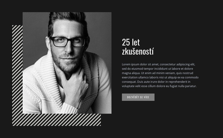 25 let zkušeností Šablona CSS