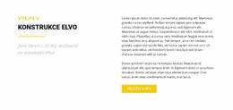 Elvo Konstrukce – Stažení Šablony HTML