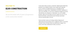 Elvo Construction CSS Website Template