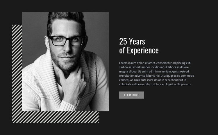 25 Years of experience CSS Template