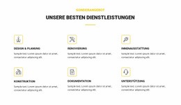 Unser Bester Service – Funktionale HTML5-Vorlage