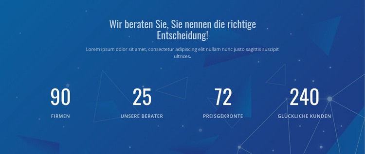 Gegen unser Ergebnis Website Builder-Vorlagen