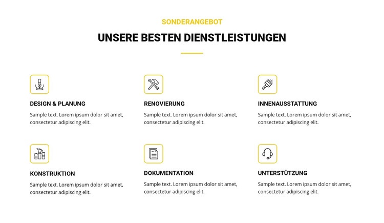 Unser bester Service Website design