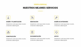 Nuestros Mejores Servicios - Diseño Sencillo