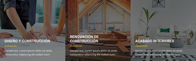 Ampliaciones y renovaciones de edificios Maqueta de sitio web