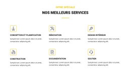 Nos Meilleurs Services - Conception Simple