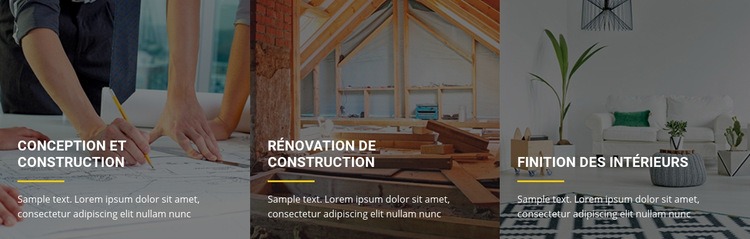 Agrandissements et rénovations de bâtiments Créateur de site Web HTML