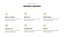 Our Best Services - Functionality HTML5 Template