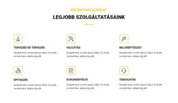 Legjobb Szolgáltatásaink - Egyszerű Kialakítás