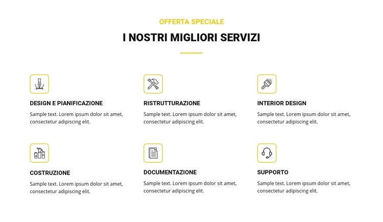 I nostri migliori servizi Modelli di Website Builder