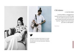 Abbigliamento Esclusivo - Modello HTML Semplice