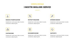 I Nostri Migliori Servizi - Modello HTML5 Di Funzionalità